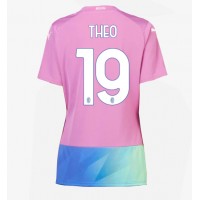 AC Milan Theo Hernandez #19 Tredje Tröja Kvinnor 2023-24 Korta ärmar
